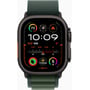 Apple Watch Ultra 2 GPS + Cellular 49mm Black Titanium Case with Dark Green Alpine Loop - Small (MX4Q3) UA: Экран OLED LTPO2 (яркость до 3000 нит) с технологиями Always-On Retina / 410х502 пикселей