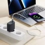 Зарядное устройство Proove Wall Charger USB-C+USB Silicone Power 45W Black: Тип сетевое