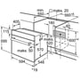 Духова шафа електрична Bosch HAF113ES1: Потужність підключення, Вт 2850