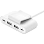 Адаптер Belkin Adapter USB-C to 2хUSB-C+2хUSB White (BUZ001BT2MWHB7): Інтерфейс підключення USB-C, USB-C