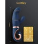 Вибратор кролик Gvibe Gentley Caribbean Blue: Длина, см 19.9