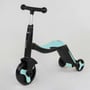 Самокат дитячий 3в1 Best Scooter з PU колесами (світло+музика) -Turquoise (80457): Матеріал коліс поліуретан