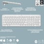 Клавіатура Logitech K950 Bluetooth/Wireless UA Off-White (920-012466): Тип клавіатури стандартна