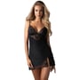 Пеньюар та трусики Obsessive Lobellis chemise & thong M/L