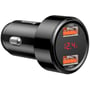 Зарядний пристрій Baseus Car Charger 2xUSB Magic with Digital Display QC3.0 6A 45W Black (CCMLC20A-01): Особливості Быстрая зарядка