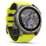 Смарт-годинник Garmin Fenix 8 Solar 51mm Sapphire Titanium з Amp Yellow/Graphite Silicone Band (010-02907-21): Особливості Функция звонка, Динамик (громкая связь), Встроенный микрофон, Бесконтактная оплата, Большой экран, Влагозащищенные, С сапфировым стеклом, Металлический корпус, Фонарик, Компас, Барометр, Термометр, Та