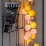 Гирлянда Cotton ball lights на 50 шаров 7,5м, Yellow Stone: Применение Для дома