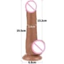 Фалоімітатор LoveToy Sliding-Skin Dual Layer Dong 7.5" Brown: Тип Классические дилдо