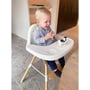 Стульчик для кормления Childhome Evolu 2 с бампером natural/white (CHEVOCHNW): Регулировка высоты стула есть