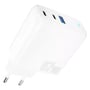 Зарядное устройство Proove Wall Charger 2xUSB-C+USB Shot GaN 67W White