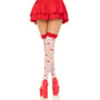 Чулки Leg Avenue Polka Dot Mushroom Thigh Highs One Size: Декор Без декора