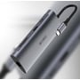 Адаптер WIWU Adapter Alpha 831HRT USB-C to 3xUSB3.0+HDMI+RJ45+USB-C+SD+TF Card Grey (6957815507252): Інтерфейс підключення USB-C