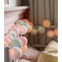 Гірлянда Cotton ball lights на 10 куль 2,7м, Pastel: Кількість ламп 10