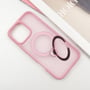 Чехол для iPhone Mobile Case Metal Buttons with MagSafe HQ Ring Pink for iPhone 16 Pro: Материалы поликарбонат и полиуретан