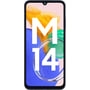 Смартфон Samsung Galaxy M14 4/64Gb Sapphire Blue M145F: Камера Тройная 50 Мп (f/1.8) + 2 Мп (f/2.4) + 2 Мп (f/2.4) / LED вспышка / HDR / Фронтальная 13 Мп (f/2.0)