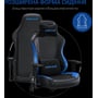 Кресло игровое Anda Seat Luna Color Size L Black/Blue PVC фото 12