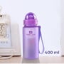 Фляга Casno для води 400 мл MX-5028 More Love Фіолетова з соломинкою (MX-5028_Violet) фото 2