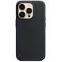 Чохол для iPhone Apple Leather Case with MagSafe Midnight (MPPG3) для iPhone 14 Pro: Колір синий