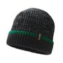 Чоловіча шапка DexShell Cuffed Beanie водонепроникна чорна із зеленим L/XL 58-60 см (DH353GRNLXL)