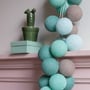 Гірлянда Cotton ball lights на 50 куль 7,5м, Mint: Довжина, м 7.5