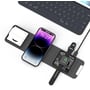 Зарядний пристрій WIWU Wireless Charger Triple Wi-W001 15W Black для iPhone, Apple Watch and Apple AirPods: Кабель в комплекті отсутствует