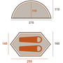 Намет Grand Canyon Cardova 1 Alu Capulet Olive (30921256) (DAS302739): Матеріал дна Polyethylene PU