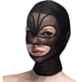 Маска серце сітка з відкритим ротом та очима Feral Feelings - Hearts Mask Black/Black