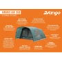 Палатка Vango Harris Air 350 Mineral Green (TETHARRAI000001) (930838): Вес, кг 16.65