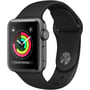 Apple Watch Series 3 38mm GPS Space Gray Aluminum Case with Black Sport Band (MTF02) (MTF02FS / A) UA