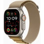 Apple Watch Ultra 2 GPS + Cellular 49mm Natural Titanium Case with Tan Alpine Loop - Large (MX4H3)