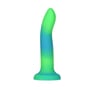 Фалоімітатор, що світиться в темряві ADDICTION - Rave - 8" Glow in the Dark Dildo - Blue Green