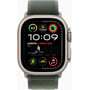 Apple Watch Ultra 2 GPS + Cellular 49mm Natural Titanium Case with Green Trail Loop - M/L: Экран OLED LTPO2 (яркость до 3000 нит) с технологиями Always-On Retina / 410х502 пикселей