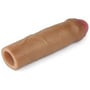 Насадка на член LoveToy Revolutionary Silicone Nature Extender Add 1" Brown: Матеріал Силикон