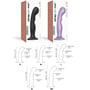 Насадка для страпону Strap-On-Me Dildo Plug P&G Lilas Metallic L: Мошонка Нет