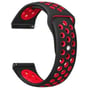 Becover Sport Band Vents Style Black-Red for Samsung Galaxy Watch 42mm / Watch Active / Active 2 40/44mm / Watch 3 41mm / Gear S2 Classic / Gear Sport (705695)