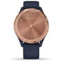 Смарт-часы Garmin Vivomove 3s Rose Gold Stainless Steel Bezel w. Navy and Silicone B. (010-02238-03): Тип гаджета Взрослые смарт часы