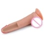 Фалоімітатор LoveToy Dual-Layered Silicone Cock 8" Flesh: Мошонка Есть