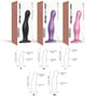 Фаллоимитатор Strap-On-Me Dildo Plug Curvy M Rose Dragee Metallic: Мошонка Нет