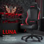 Кресло игровое Anda Seat Luna Color Size L Black/Red PVC фото 13