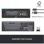 Клавиатура Logitech MX Wireless Illuminated Performance Graphite Clicky (920-010759): Тип клавиш мембранный