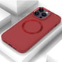 Чехол для iPhone TPU Case Bonbon Metal Style with MagSafe Red for iPhone 16 Pro: Цвет красный