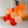 Гірлянда Cotton ball lights на 10 куль 2,7м, Orange фото 5