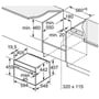 Духова шафа електрична Bosch CMG7241B1: Розміри 45.5х59.5x54.8 см