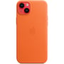 Чехол для iPhone Apple Leather Case with MagSafe Orange (MPPF3) for iPhone 14 Plus: Материалы кожа