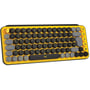 Клавиатура Logitech POP Keys Wireless Mechanical Keyboard UA Blast Yellow (920-010735): Количество клавиш 84