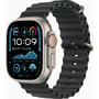 Apple Watch Ultra 2 GPS + Cellular 49mm Natural Titanium Case with Black Ocean Band