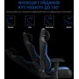 Кресло игровое Anda Seat Luna Color Size L Black/Blue PVC фото 16