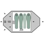 Палатка Pinguin Tornado 3 Duralu, Green (PNG 124.3): Водостойкость тента, мм 4000