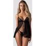 Пеньюар та трусики Obsessive Blomentis babydoll & thong XL/2XL: Матеріал Полиамид