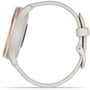 Смарт-часы Garmin Vivomove Trend Peach Gold Stainless Steel Bezel with Ivory Case and Silicone Band (010-02665-01): Особенности Беспроводная зарядка, Водонепроницаемые, Металлический корпус, Бесконтактная оплата